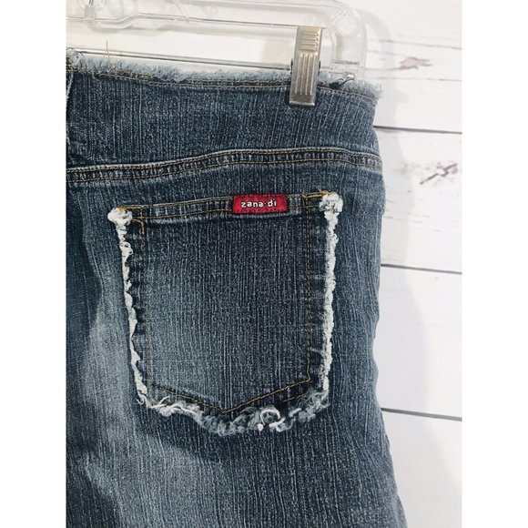 Zana di Shorts Womens Size 5 Denim Jean Mini Booty Short Low Rise Cut Off - Picture 6 of 6